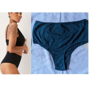 NWT Frank and Oak | The Organic Cotton High Waisted Panty in teal